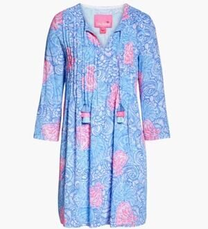 Lilly Pulitzer Marilina Tunic Dress Size
L Blue Haven Raising Shell
Tasseled